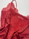 Angelika Red Silk Camisole with Lace