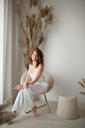 Classic White Silk Pajama Set 