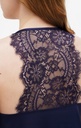 Reine Silk Satin Dark Blue Nightdress 