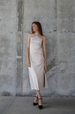 Fayna Halter Neck Silk Satin Maxi Dress 