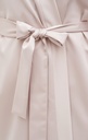 Kate Short Silk Robe Light Beige