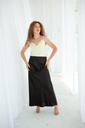 Kira Black Silk Maxi Skirt