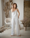 Classic White Silk Pajama Set 