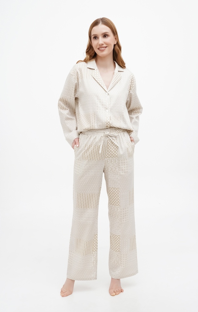 Бавовняний домашній комплект в стилі оверсайз