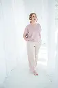 Luiza Loose Powder Pink Silk Blouse