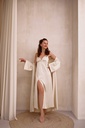 Ampir Silk Peignoir set of Long Robe and Nightgown