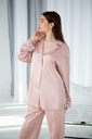 Dolly Silk Powder pink Oversized Shirt