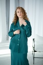 Dolly Silk Green Oversized Shirt