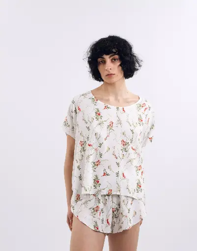 Luiza Pajama Set in Floral Print